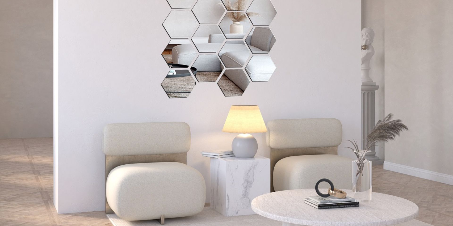 Carreaux miroir dans la décoration: de la cuisine à la chambre