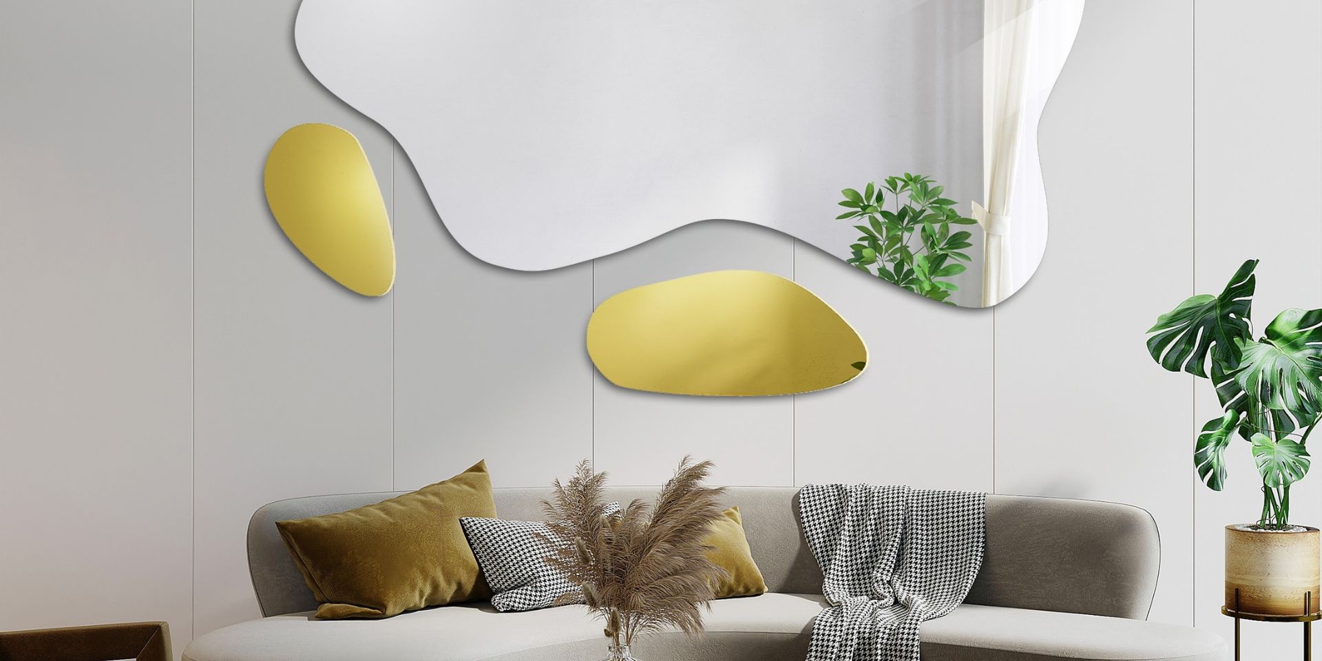 Astuces miroir, c’est-à-dire transformer optiquement l’espace à la maison