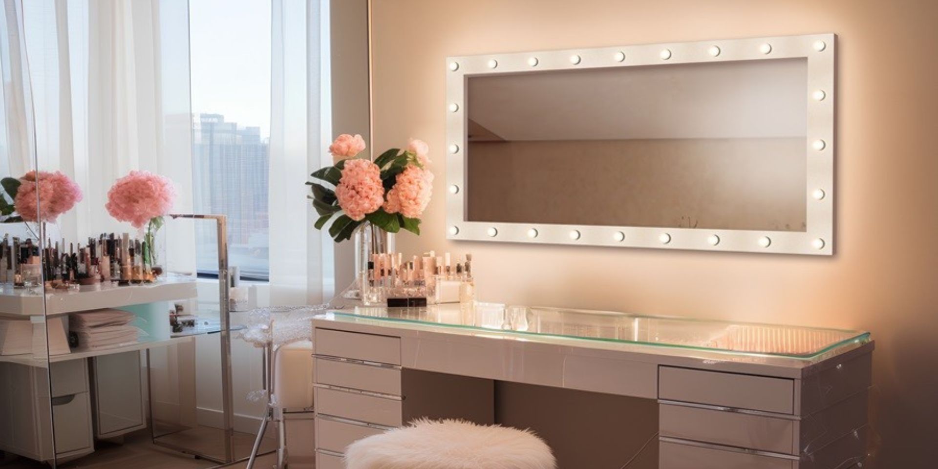 Le meilleur éclairage pour le maquillage – pourquoi opter pour un miroir Hollywood ?